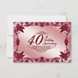 uAwg zum 40. Hochzeitstag Einladung