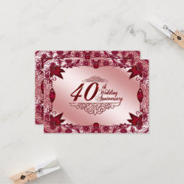 uAwg zum 40. Hochzeitstag Einladung