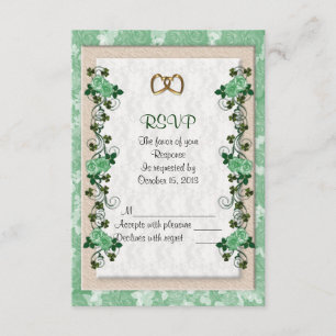 UAWGwartekarte Iren-Rosen RSVP Karte