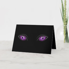 Übel Lila Augen Karte