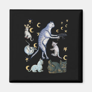 Übele mittelalterliche Katzen Magnet