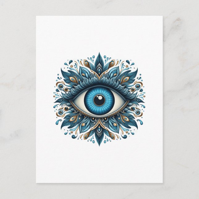 Übeles Auge Postkarte (Vorderseite)
