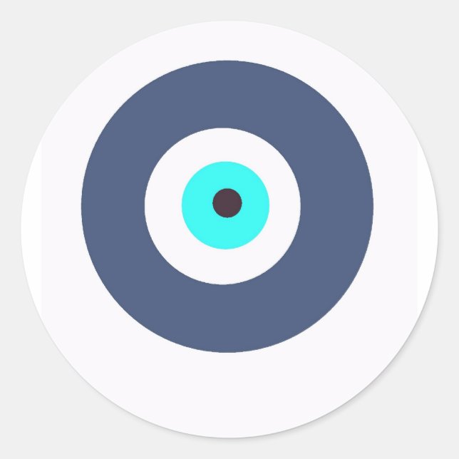 Übeles Auge Runder Aufkleber (Vorderseite)