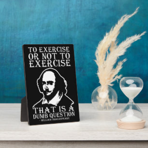 Üben oder nicht ausüben? - Shakespeare Fotoplatte