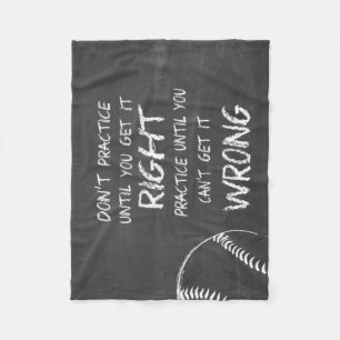 Üben Sie Baseball Motivierend Fleecedecke