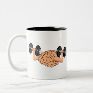 Üben Sie das Gehirn aus Zweifarbige Tasse