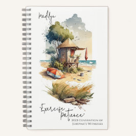 Üben Sie Geduld Tropical Beach 2023 Convention Notizbuch