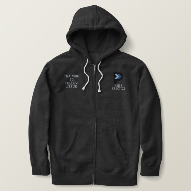 Üben Sie Hoodie Bestickter Hoodie (Design vorne)