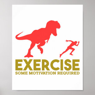 Üben Sie irgendeine erforderte Motivation aus Poster