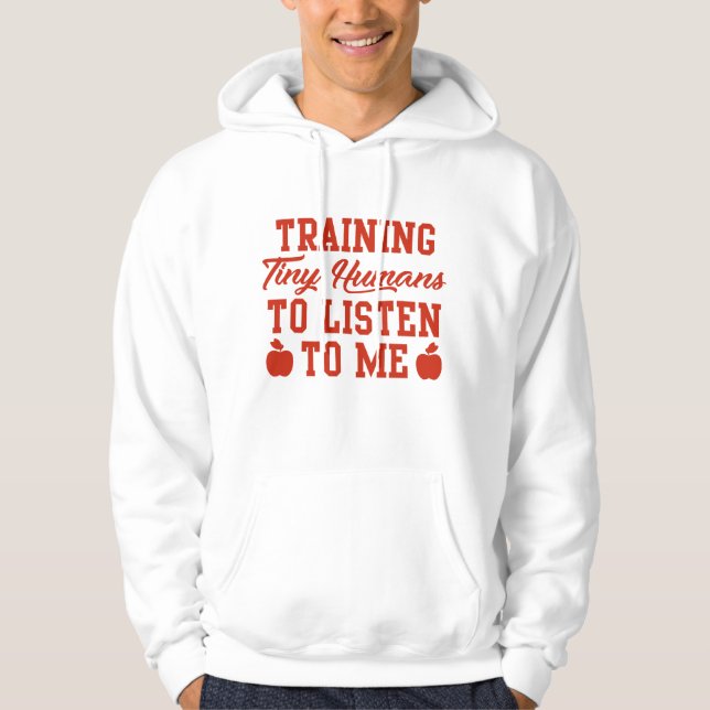 Üben Sie winzige Menschen, mir zuzuhören Hoodie (Vorderseite)
