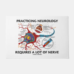Übende Neurologie erfordert viel Nerv Fußmatte