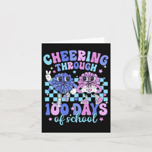 über 100 Tage der Schule Cheerleader SC Karte