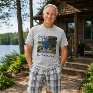 Über alles geliebtes personalisiertes Opa-Foto T-Shirt