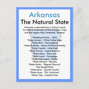 Über Arkansas Postkarte