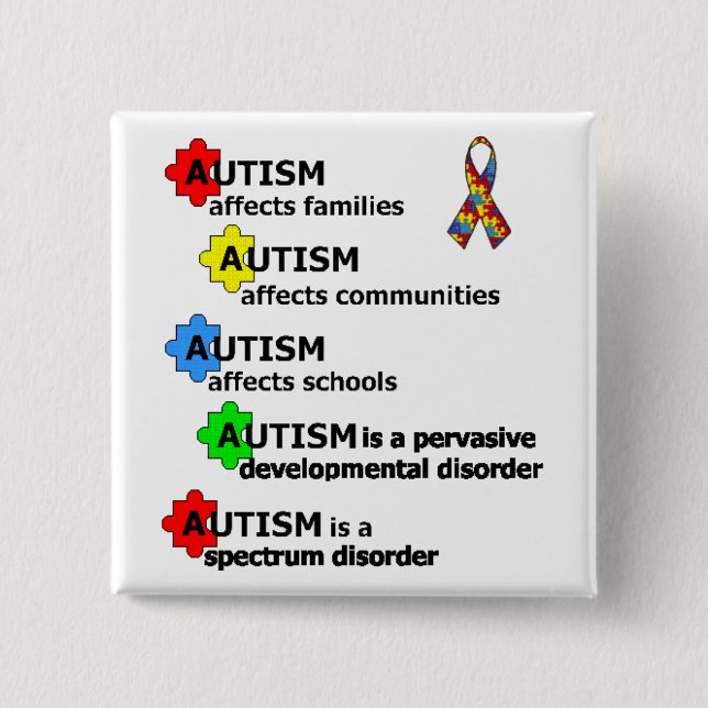 ÜBER AUTISMUS BUTTON (Vorderseite)