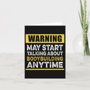 Über Bodybuilding reden immer lustig Bodybuild Karte