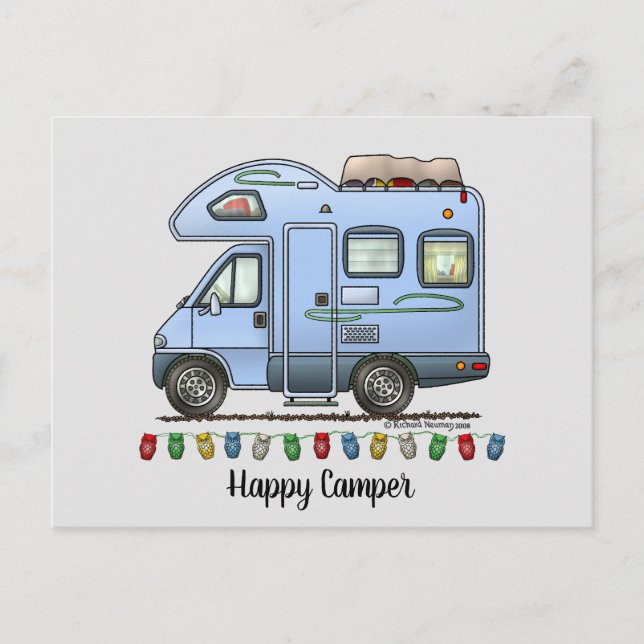 Über Cab Camper RV Postkarte (Vorderseite)
