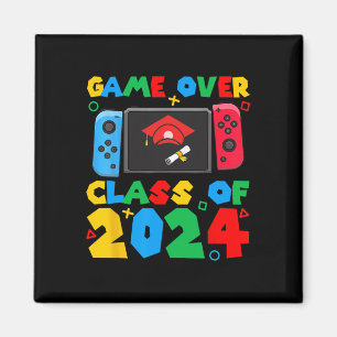 Über Cl of 2024 Video Gamer Students Funny Graduat Magnet