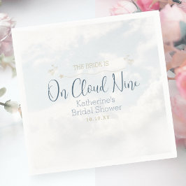 Über Cloud Nine Elegant Dusty Blue Paper Napkin Serviette