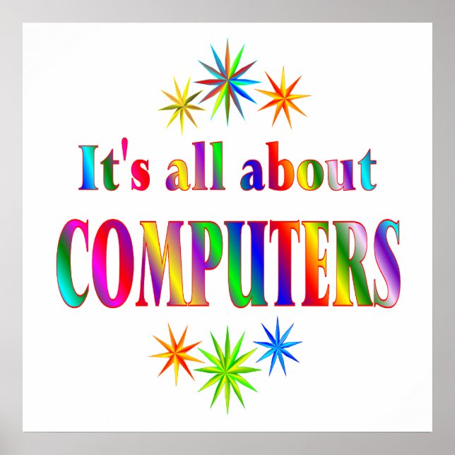 Über Computer Poster (Vorne)