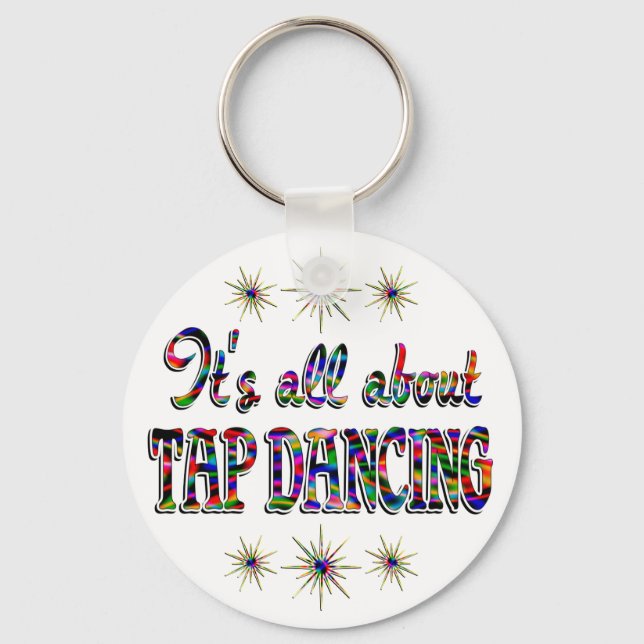Über das Gestochen Tanzen Schlüsselanhänger (Vorderseite)