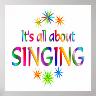 Über das Singen Poster