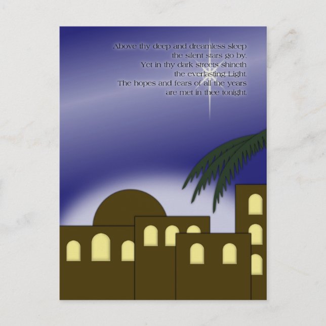 "Über deinen tiefen..." Postkarte (Vorderseite)