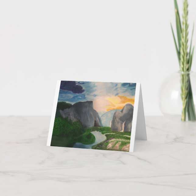 Über dem Berg Dankeskarte (Vorderseite)