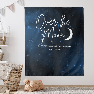 Über dem Brautparty über der Mond Wandteppich