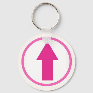 Über dem Einfluss - Rosa Schlüsselanhänger