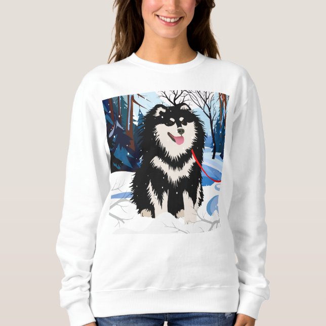 Über dem Flug finnische Lapphund Shirts alle Stile (Vorderseite)