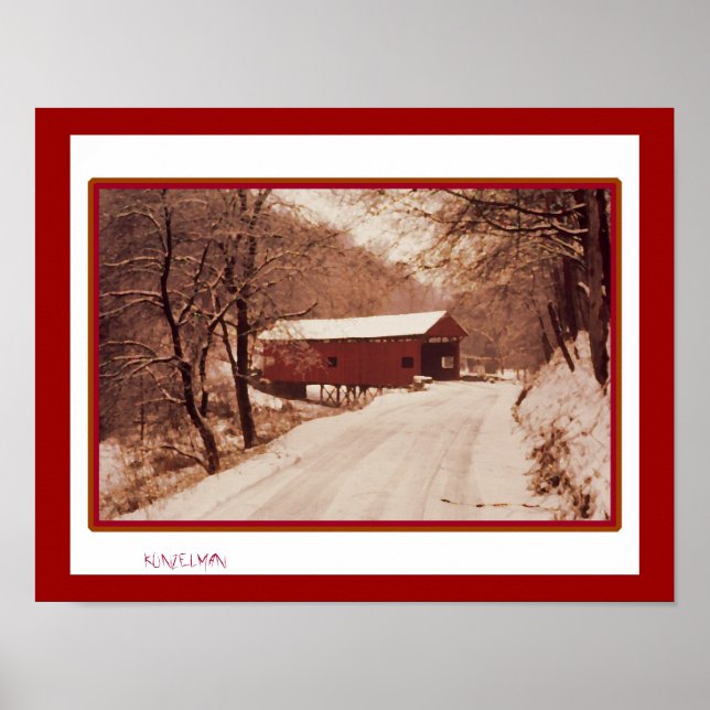 ÜBER DEM FLUSS GICLEE DRUCKEN POSTER (Vorne)