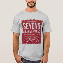 Über dem Fluss-Weg - klassisches Logo-T-Shirt