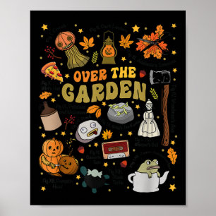 Über dem Halloween Garden Wall Pumpkin Fall Danke Poster