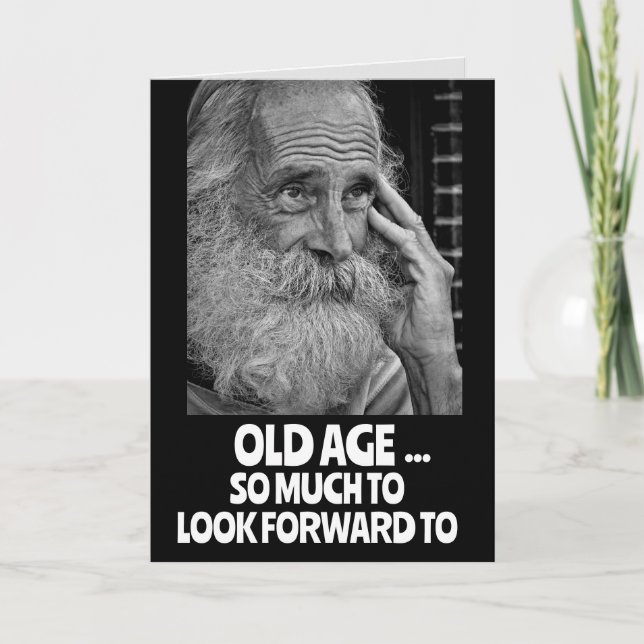 ÜBER DEM HILFE FUNNY BIRTHDAY JOKE Grußkarte Karte (Vorderseite)