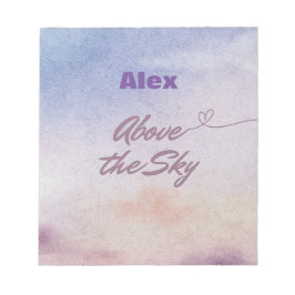 Über dem Himmel Notizblock