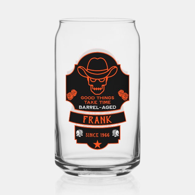 Über dem Hügel Alt werden Dosenglas (Vorderseite)