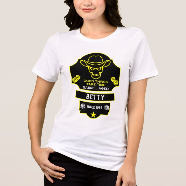 Über dem Hügel Alt werden Tri-Blend Shirt (Vorderseite)