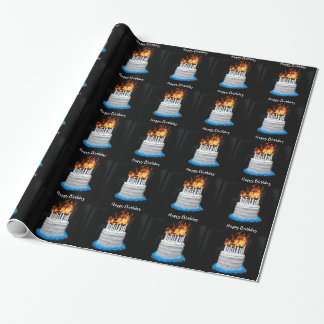 Über dem Hügel Geburtstag Geschenkpapier