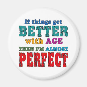 Über dem Hügel-Geburtstags-Spaß Magnet