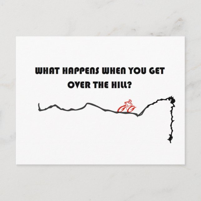 Über dem Hügel Postkarte (Vorderseite)