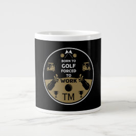 Über dem Hügel zum Geburtstag Golfer Jumbo-Tasse