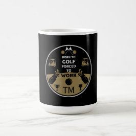 Über dem Hügel zum Geburtstag Golfer Verwandlungstasse