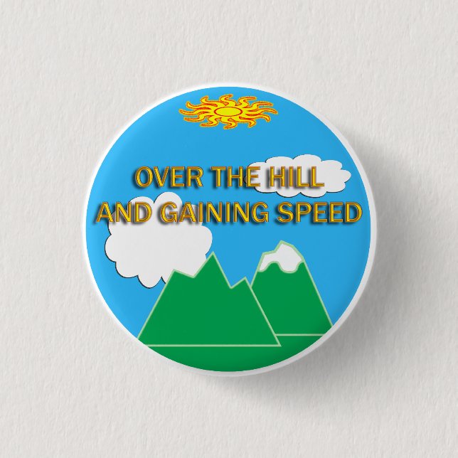 über dem Hügelknopf Button (Vorderseite)