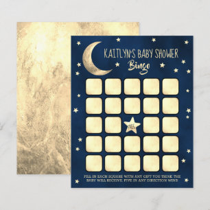Über dem Mond Baby Shower Bingo