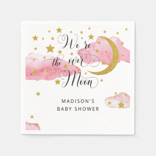 Über dem Mond Babydusche Napkins Serviette