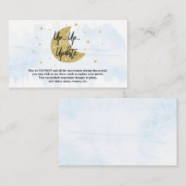 Über dem Mond | Boys Baby Showkarten Begleitkarte