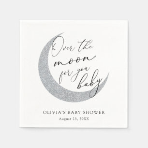 Über dem Mond für Sie Baby Dusche Napkins Serviette