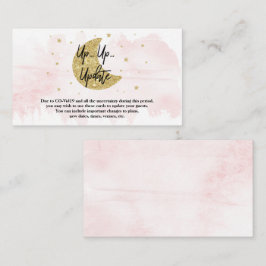 Über dem Mond | Girls Baby Shooting Cards Begleitkarte