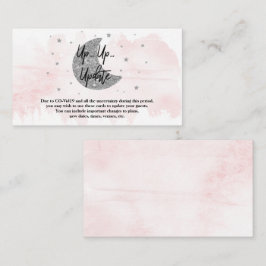 Über dem Mond | Girls Baby Shooting Cards Begleitkarte